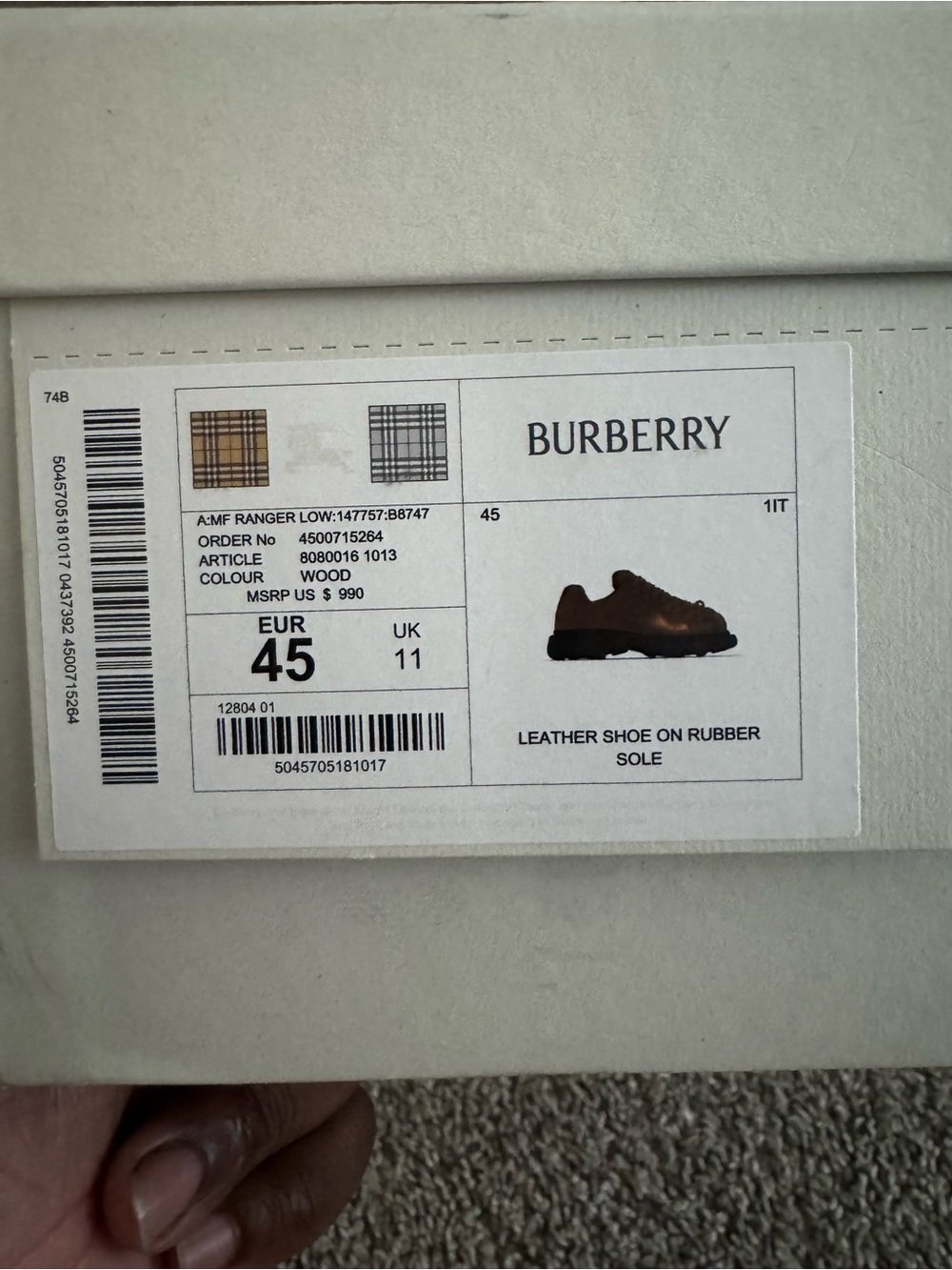 Burberry Ranger Low - Picture 8 of 10